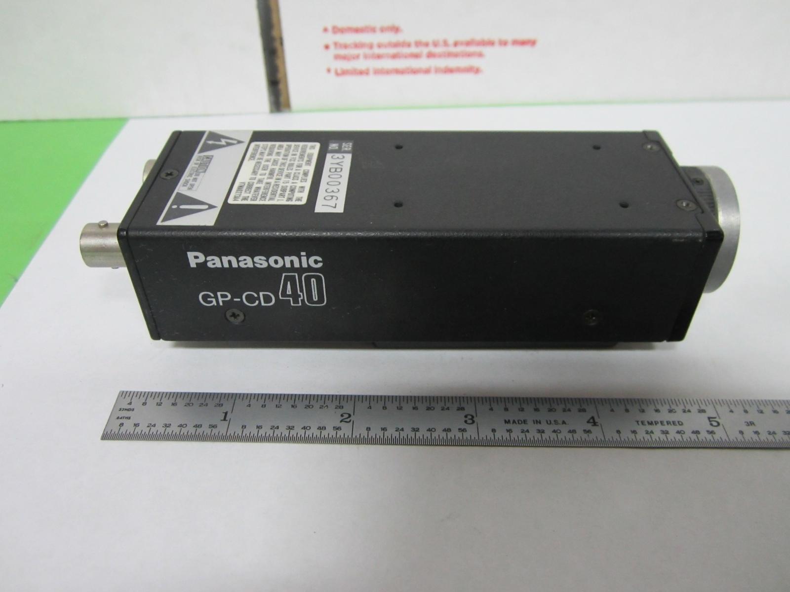 Caméra Vidéo De Microscope Inspection CCD GP-CD40 Optiques As Is