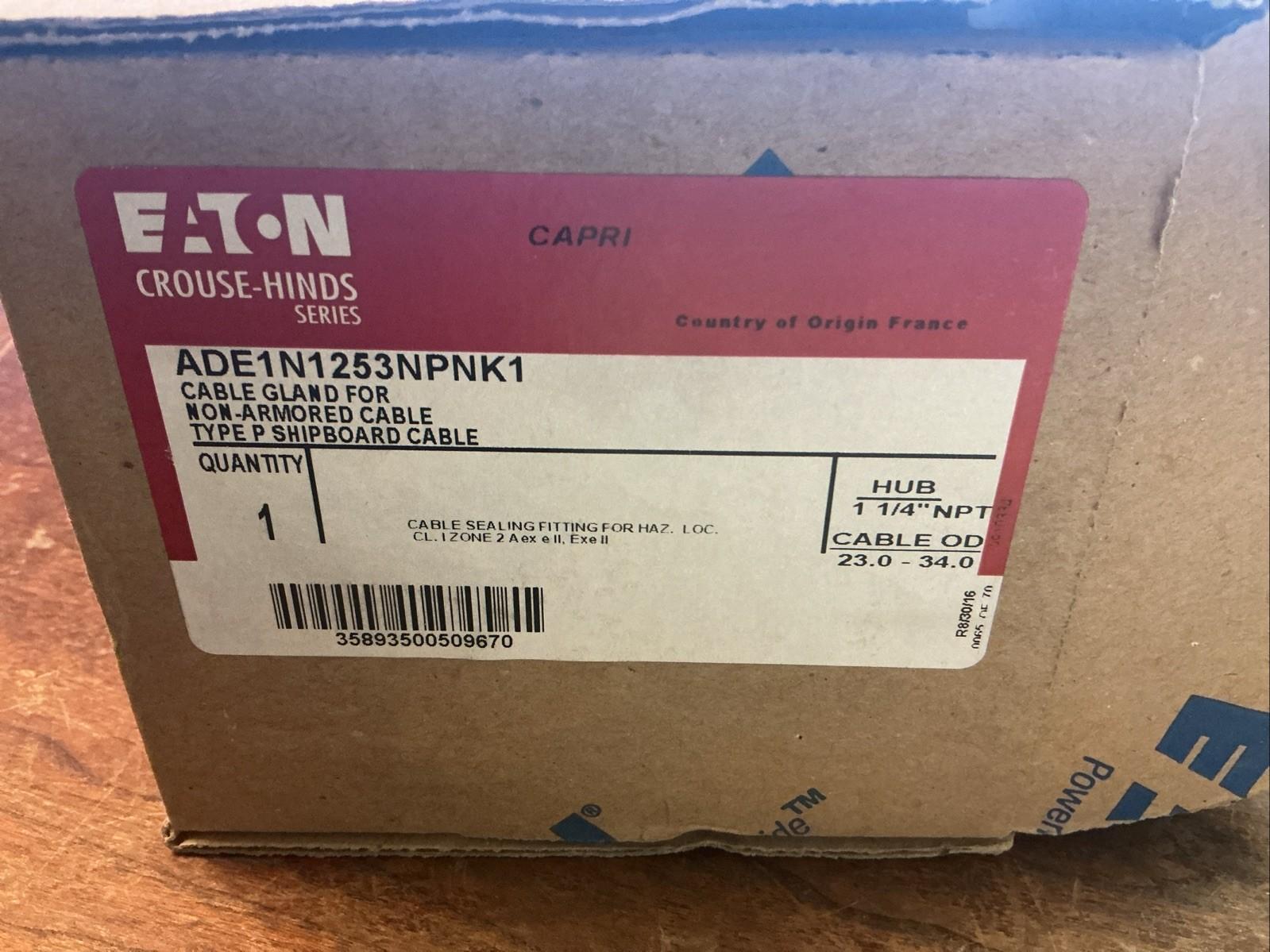 Eaton KIT1 ADE 1F2, Non-armoured, Nickel-plated Brass, 1-1/4", 3 (L), 23-34