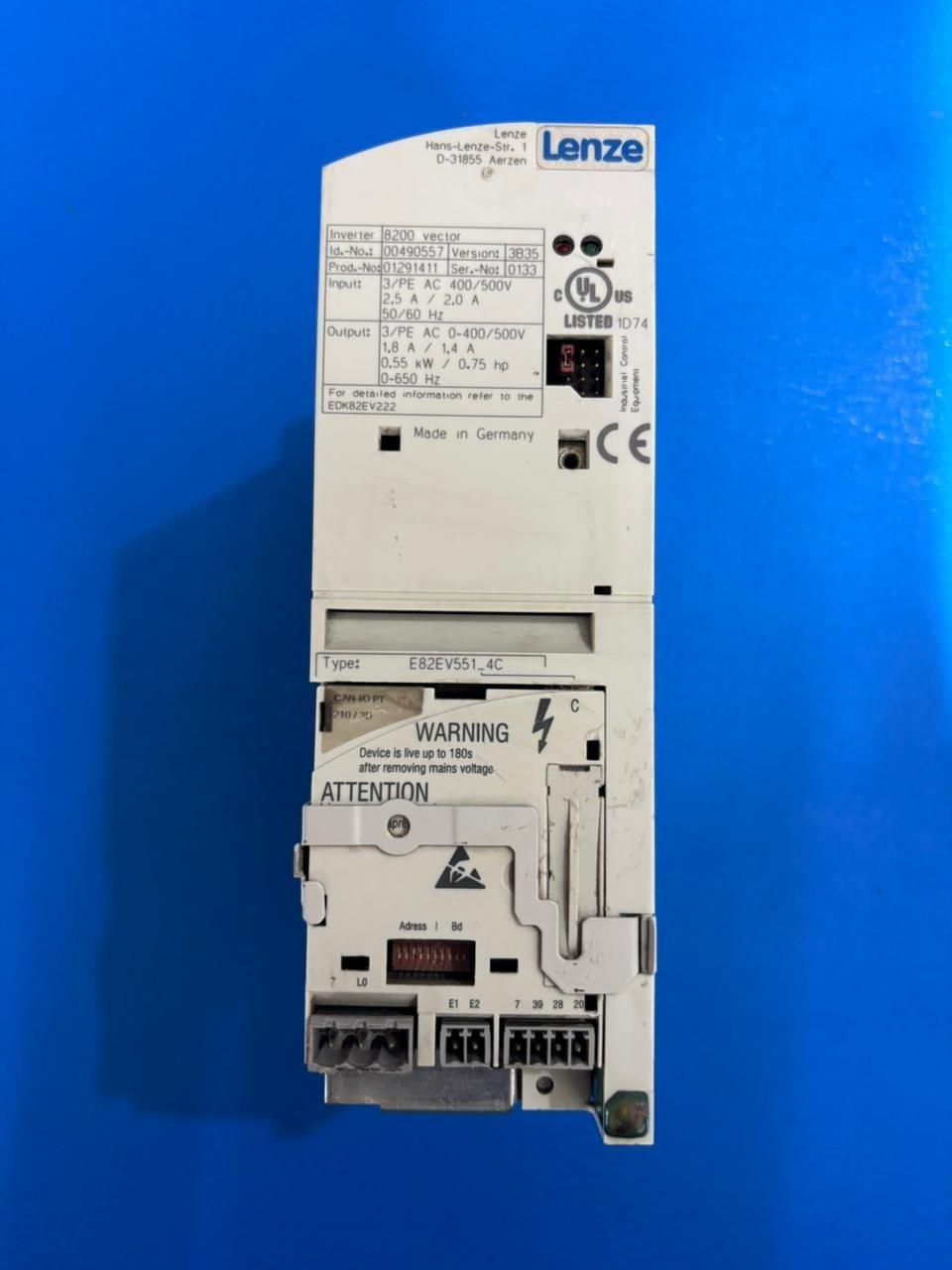E82EV551_4C 8200 Vector Inverter Drive Module 0.55kW 0.75hp POUR
