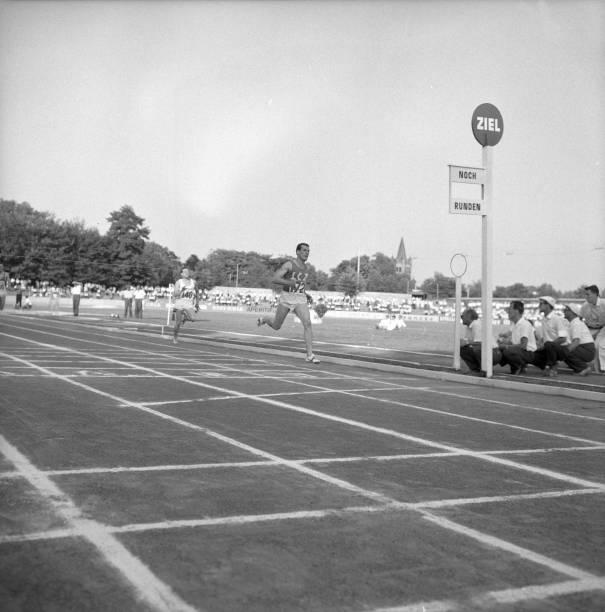Athletics swiss championships 1959 Basle finals 400m Urben Photo