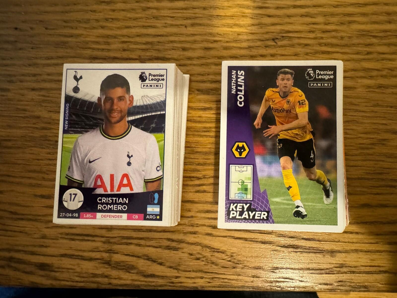 Panini Premier League 2023 stickers 492-636