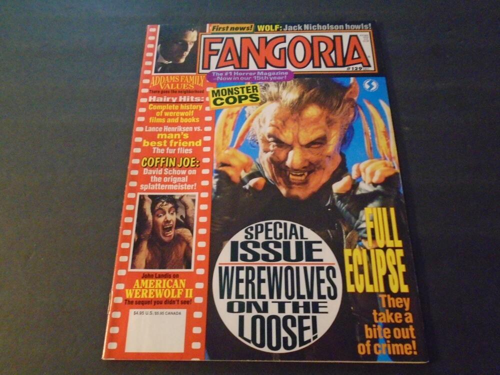 Fangoria 129 1993 Werewolves on the Loose, Hairy Hits ID:93228