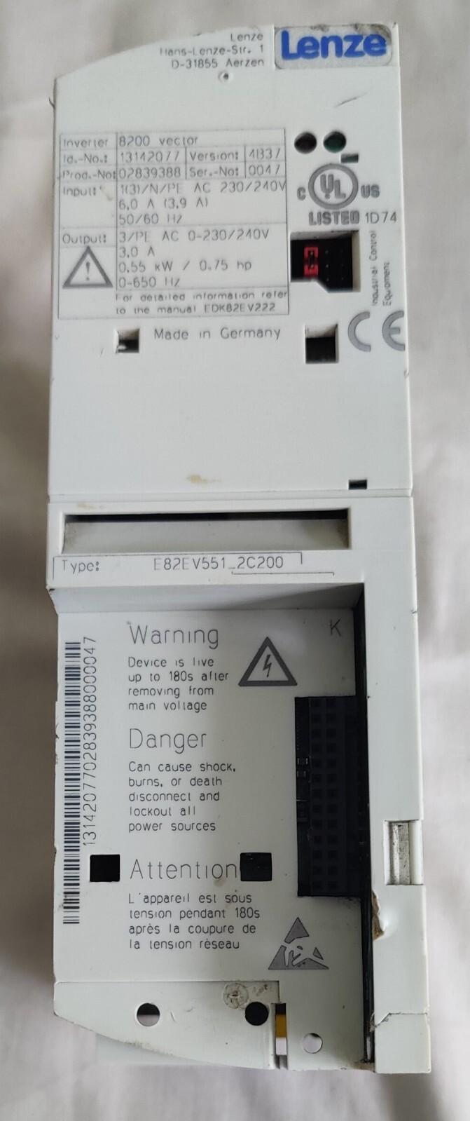 E82EV551_2C200 Inverter Vector Drive