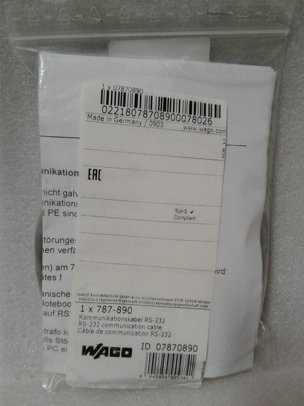 RS-232 communication cable; length 1.8 m