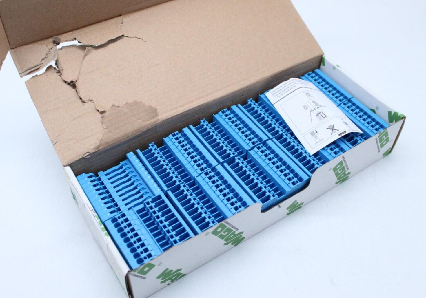 1-conductor/1-pin carrier terminal block; for DIN-rail 35 x 15 and 35 x 7.5; 4 mm²; CAGE CLAMP®; 4,00 mm²; blue