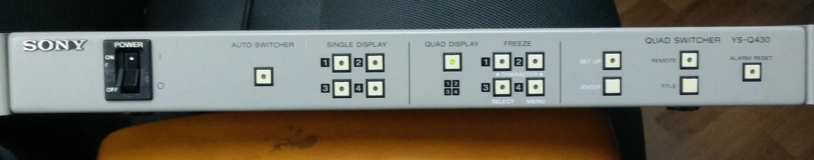 YS-Q430P Quad Switcher Channel, PAL, fits 220-240VAC