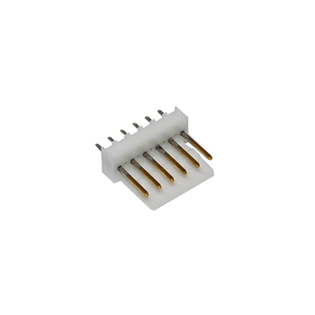 KK 254 Wire-to-Board Header, Vertical, with Friction Lock, 6 Circuits, Gold (Au) Plating