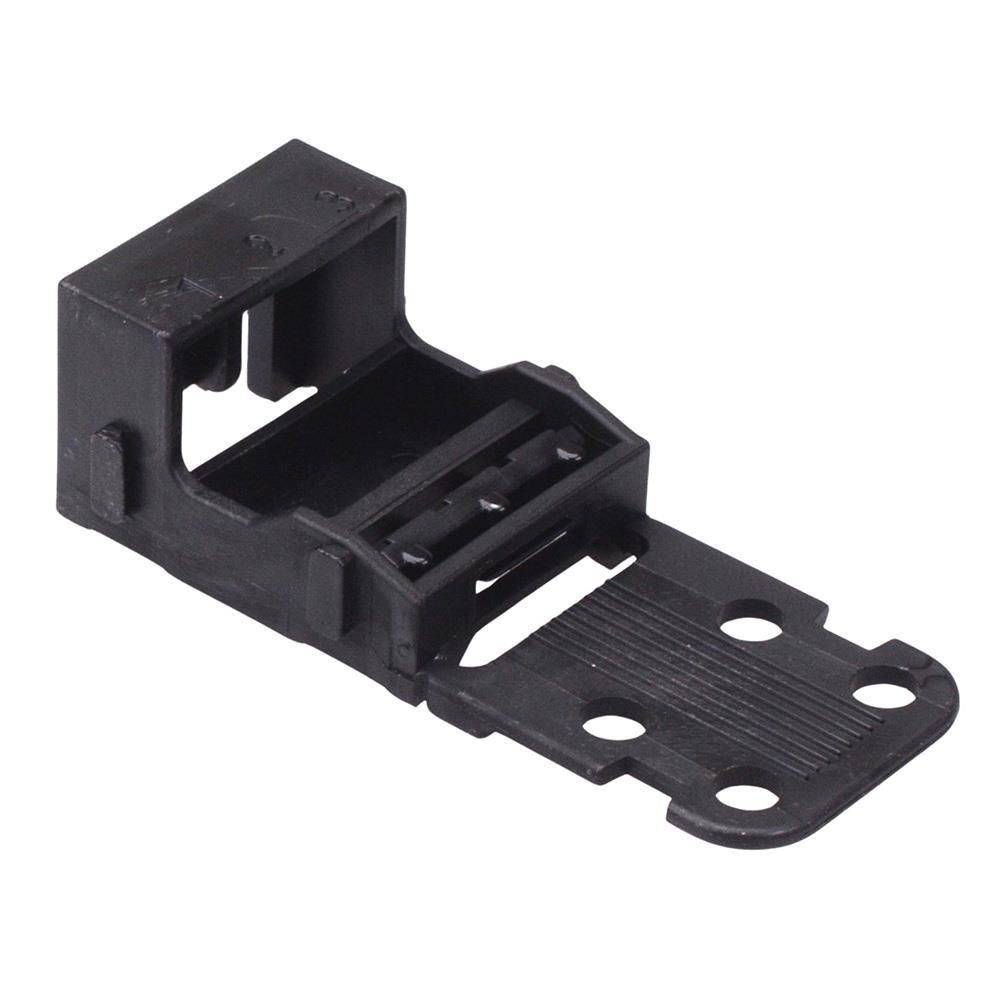 Mounting carrier, 221 series (24-12 AWG); 3-conductor; for panel mount; white