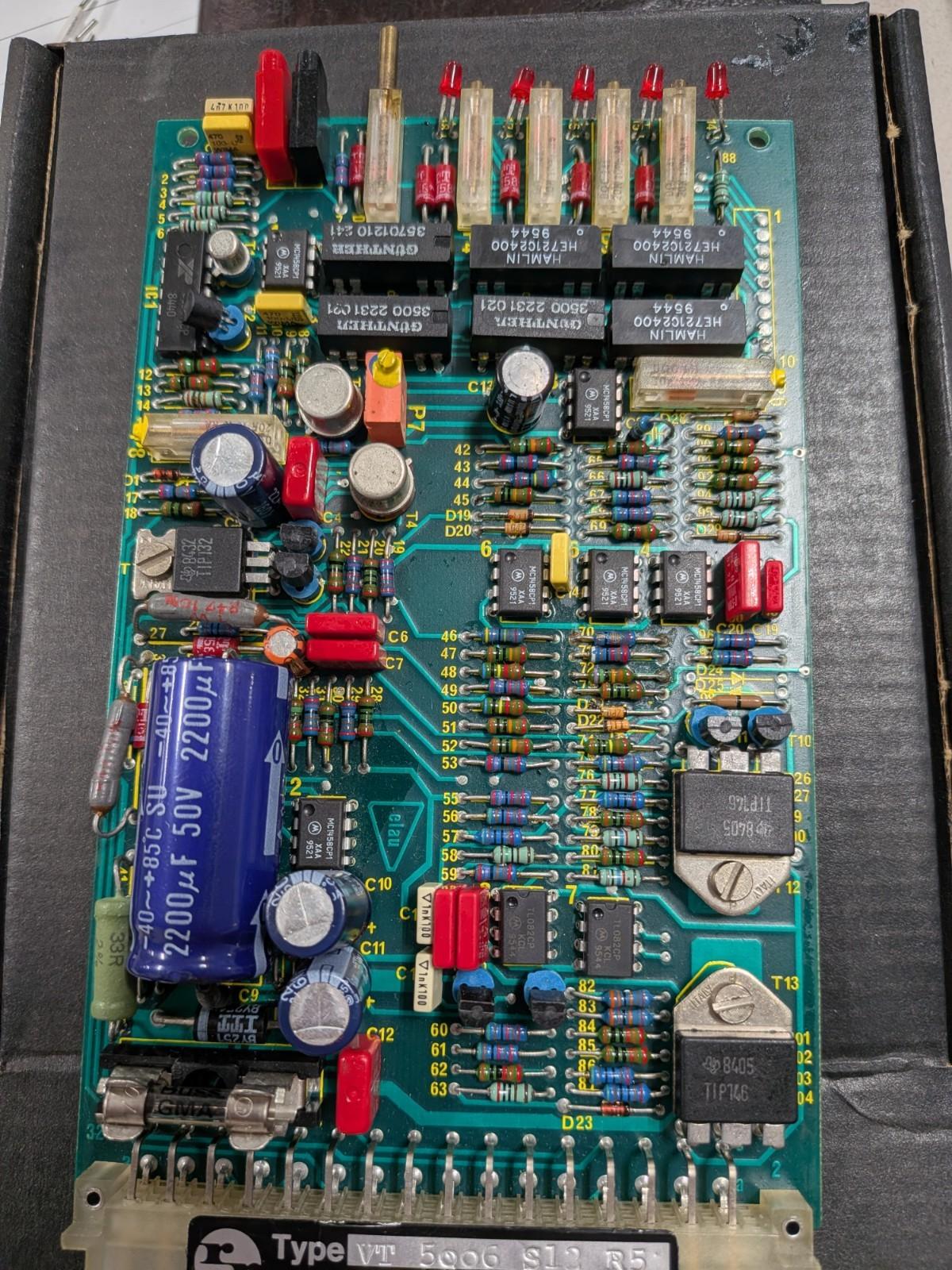 VT5006 S12 R5 VALVE AMPLIFIER CARD 3141/0285