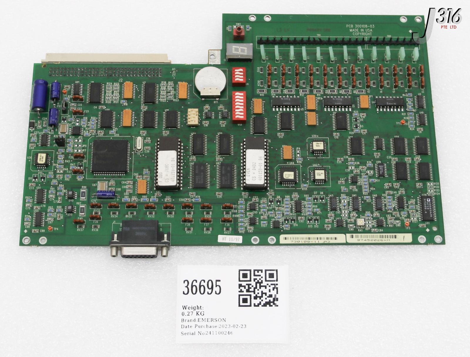36695 B, FX8300 MAIN CONTROL BOARD 300108-03