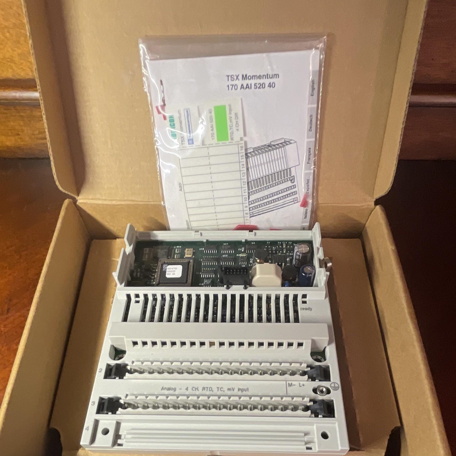 TSX Momentum 170 AAI 520 40 Analog PLC Input Module RTD 4CH