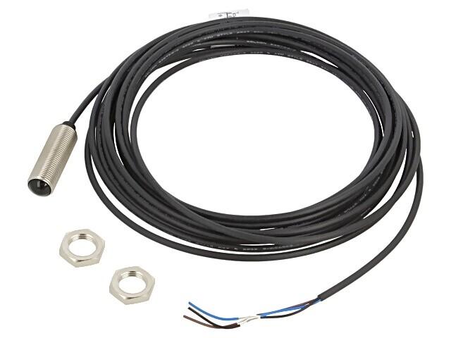 Through-beam Photoelectric Receiver - Through-beam Photoelectric Receiver, Range 20m, Power Supply 10-30VDC, NPN Output, NO, Light Switching, 5m Cable, ESPE type 2, EN12445, EN12453, EN12978, UL325