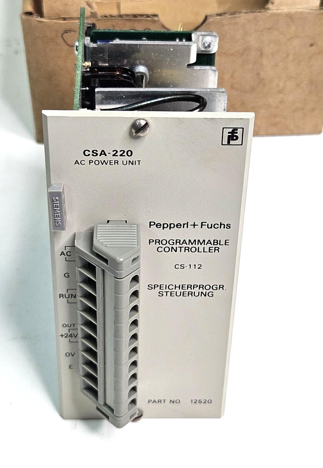 Pepperl Fuchs AC Power Unit 220-1 Part No. 12520