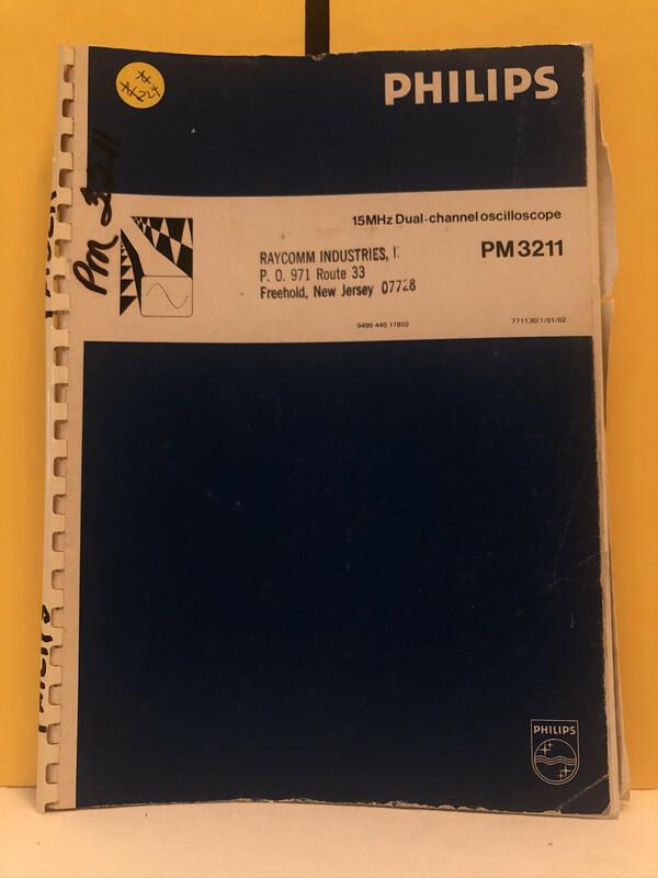 9499 440 17802 Dual-Channel Oscilloscope PM 3211 Instruction Manual