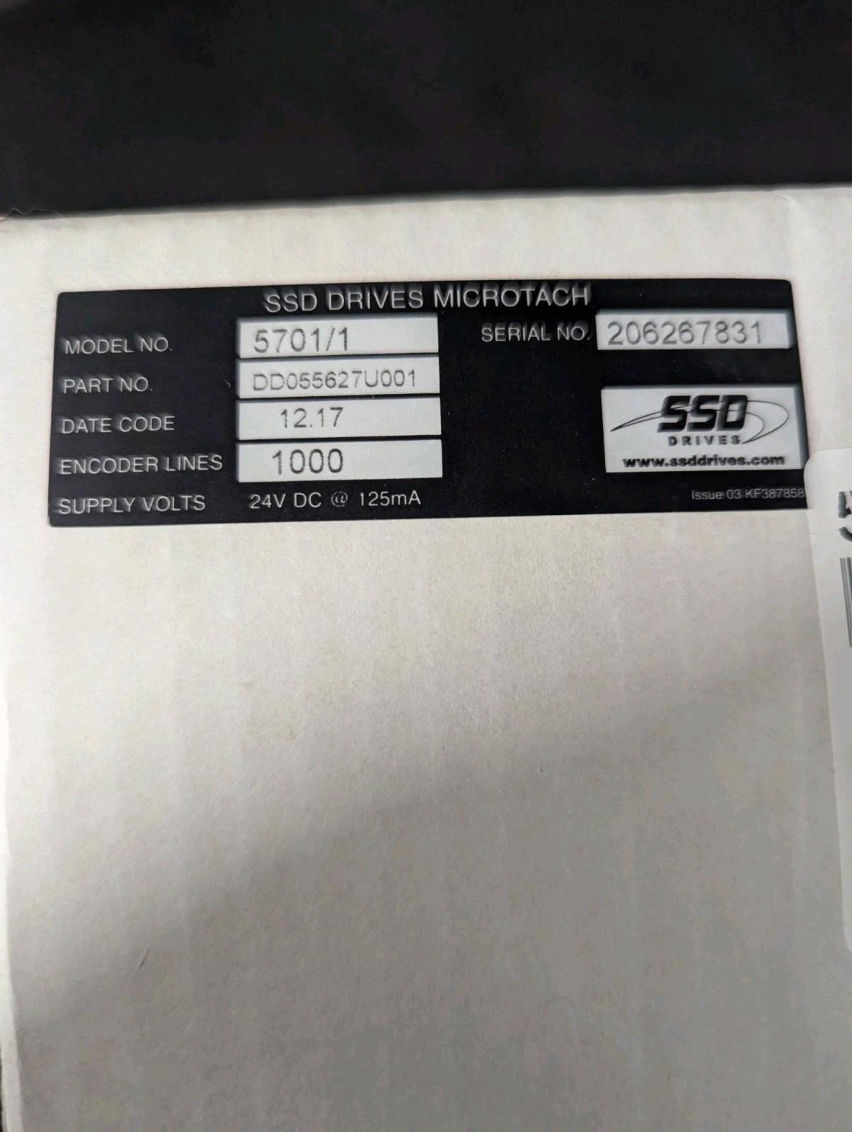 SSD 5701/1 Eurotherm Tachometer Microtach DD055627U001