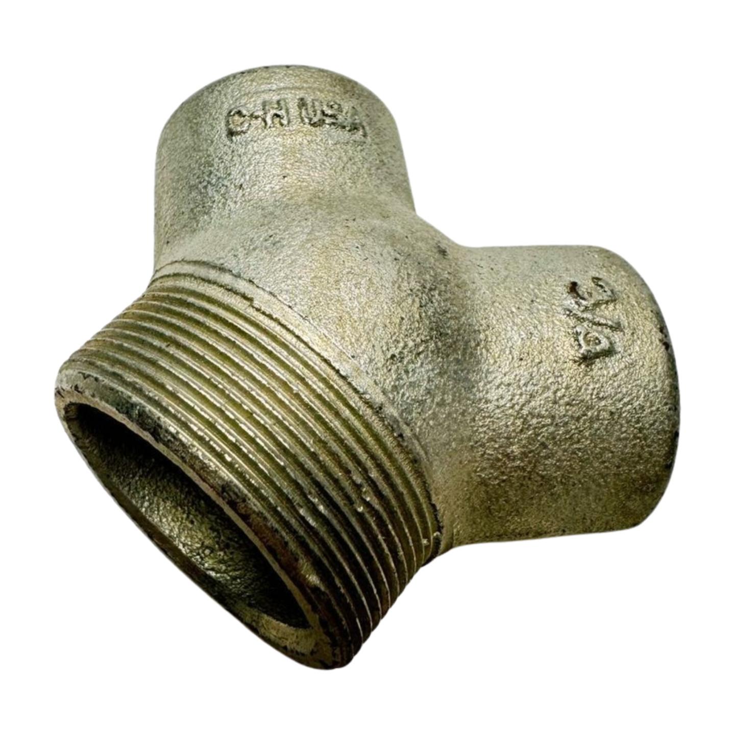 Eaton Crouse-Hinds series Condulet LBY service entrance elbow, Rigid/IMC, Feraloy iron alloy, 90°, 3/4"