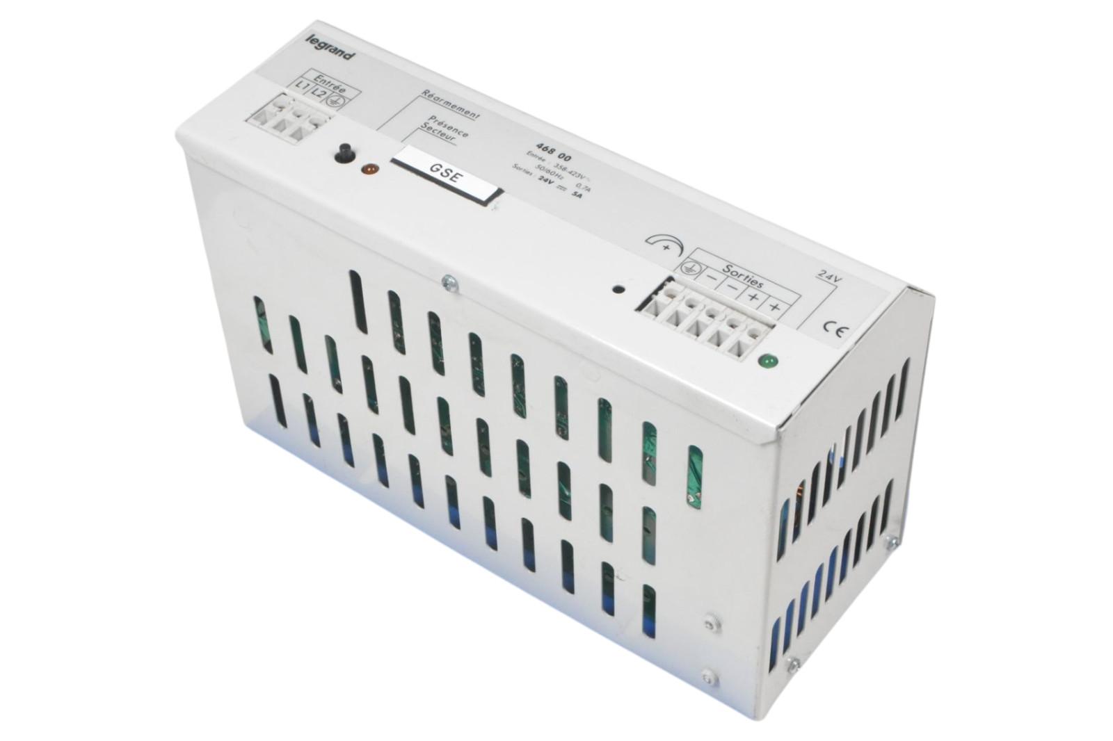 power supply 468800, 468 00, 24V 5A 358-423V 50/60HZ 0.7A