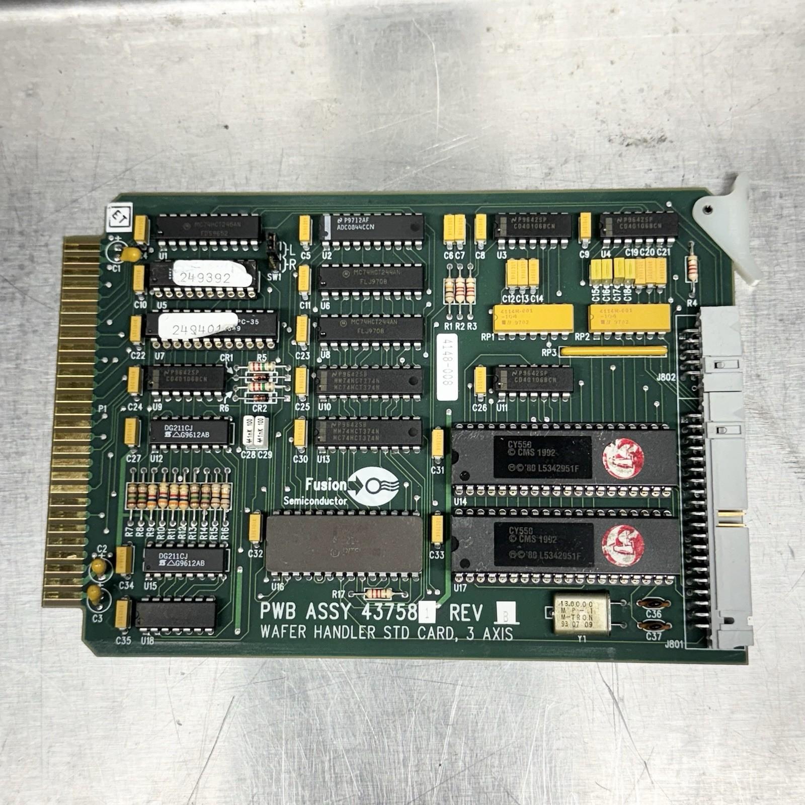 Semiconductor Wafer Handler STD Card Axis 437581) REV: UNTESTED