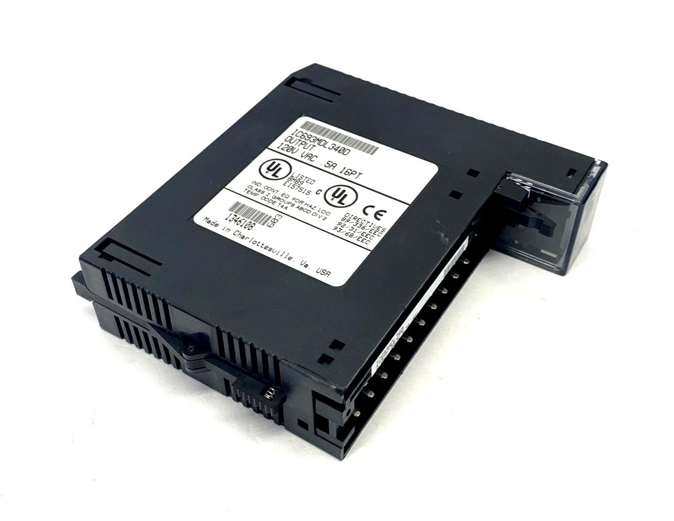 GE IC693MDL340D Output Module 120VAC 0.5A 16PT NO TERMINAL