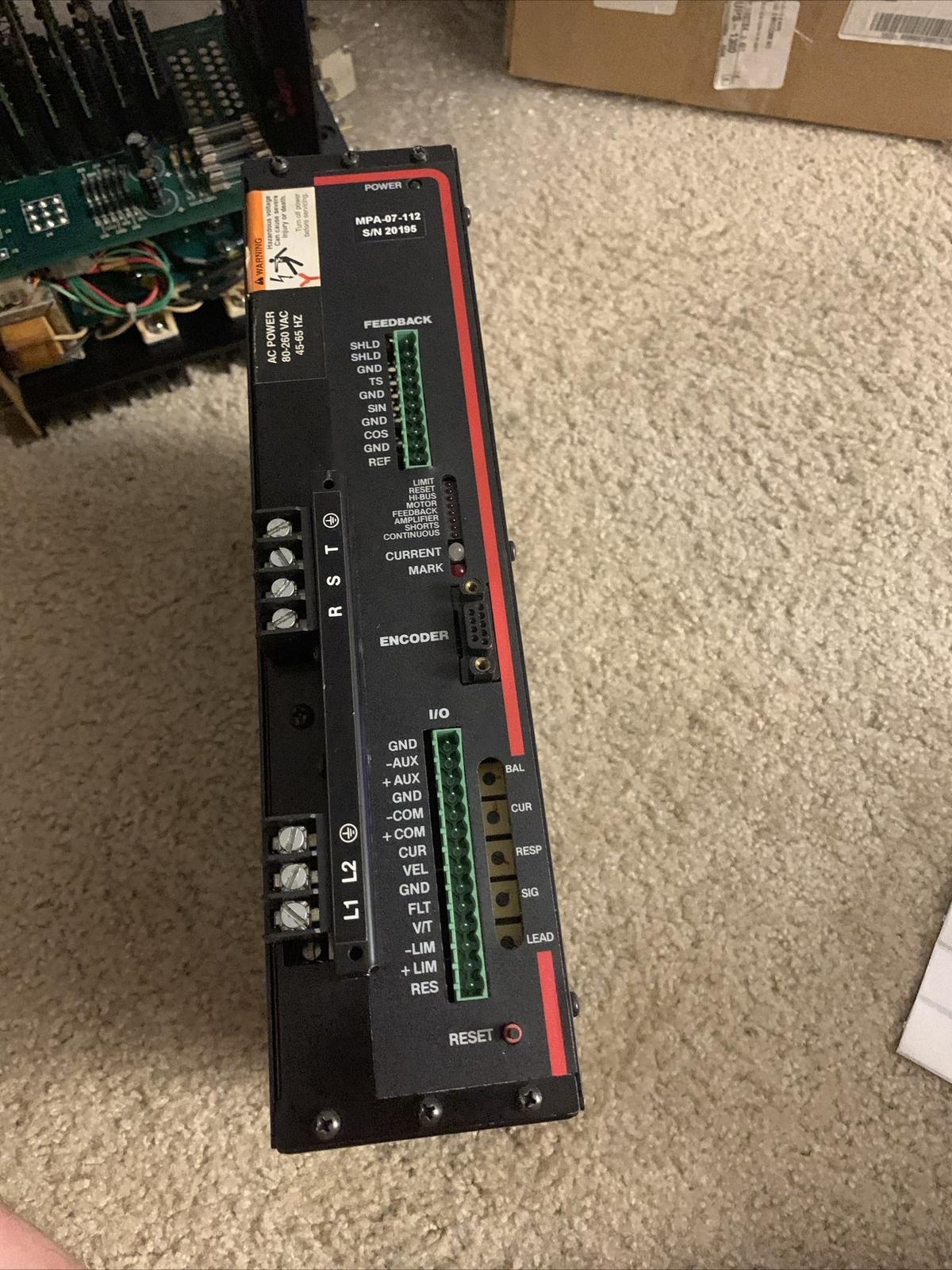 MPA-09-460-112,Servo Amplifier See Pics
