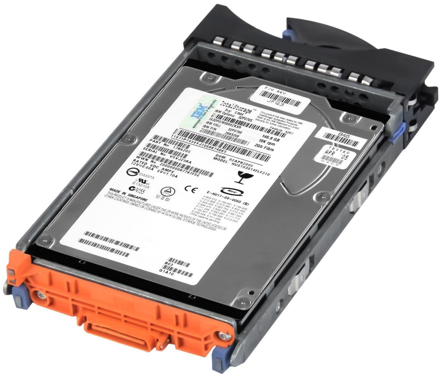 Disque Dur 32P0766 26K5208 HUS103014FLF210 147GB 10000U/Min 16MB FC 3.5