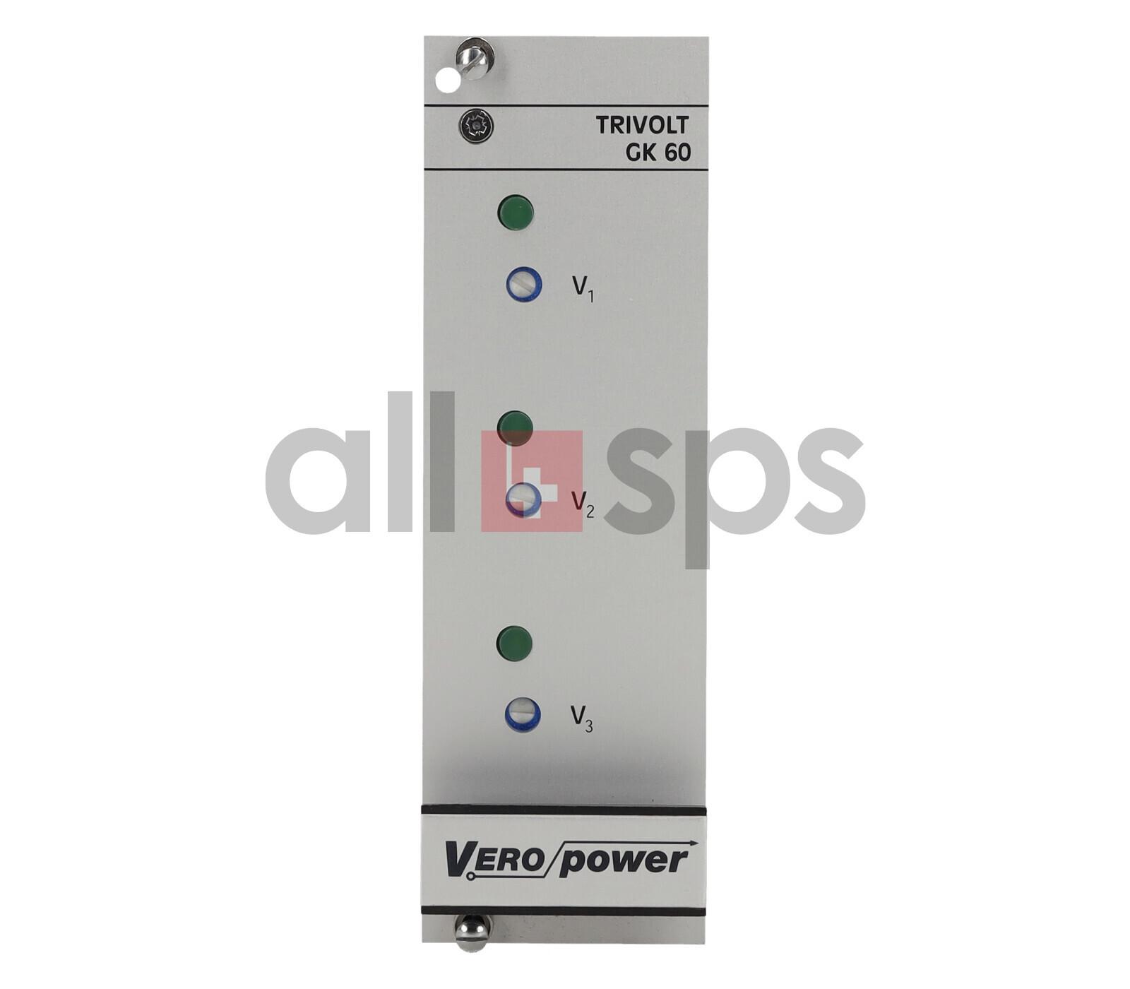 POWER SUPPLY TRIVOLT GK60-2 136-011075C NO)
