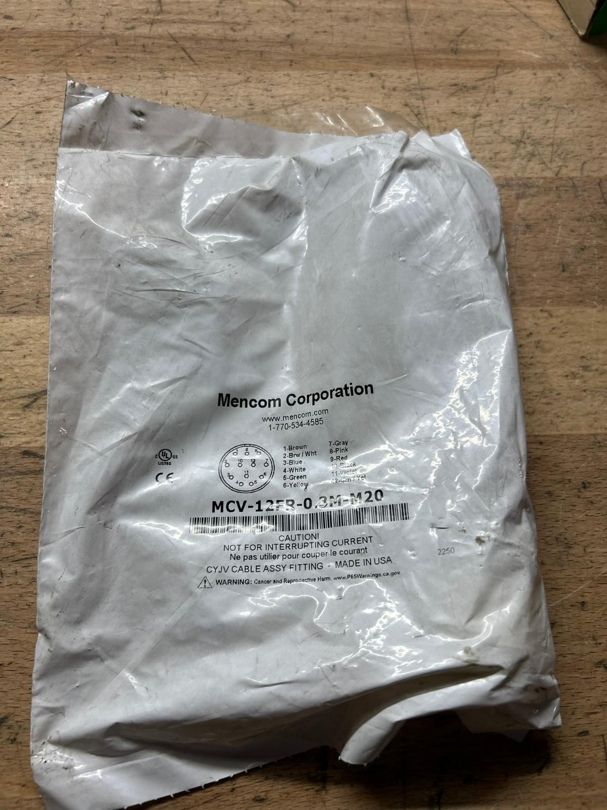 MCV, M23 Receptacle, 12 Pole, Female Straight, Discrete, 0.3M, 6A, M20, Front Mount, Nickel Plated Brass