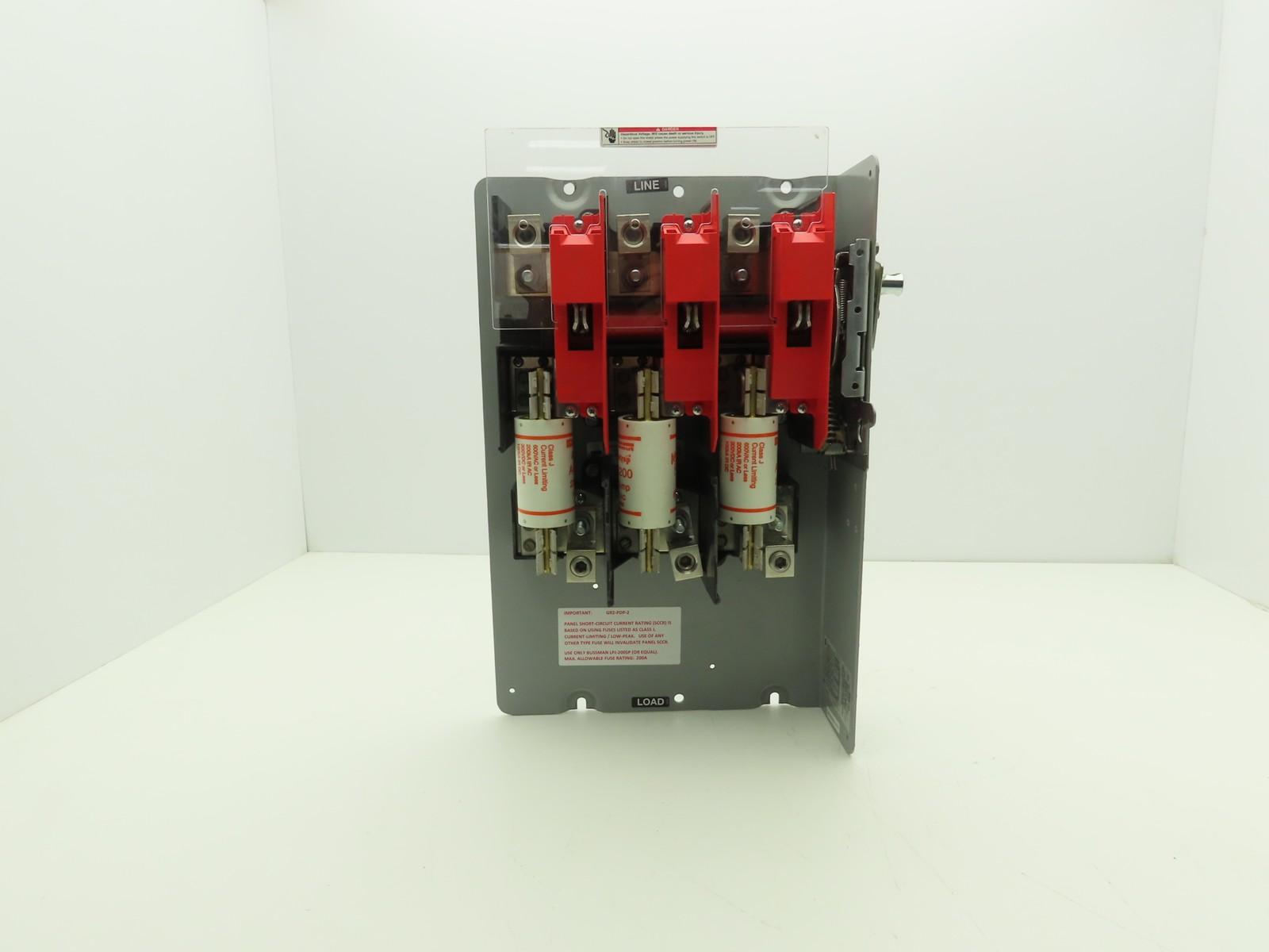 200A 600V 3P FUS VBII DISC SW PNL MTG