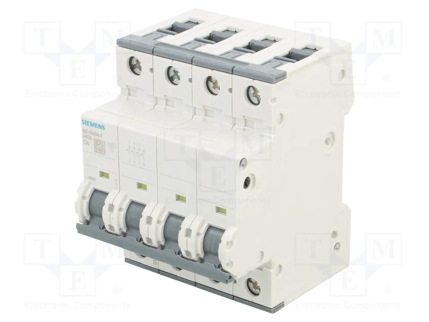 SUP PTOR 5SY6 4P 480V 4A 5K C-TRIP