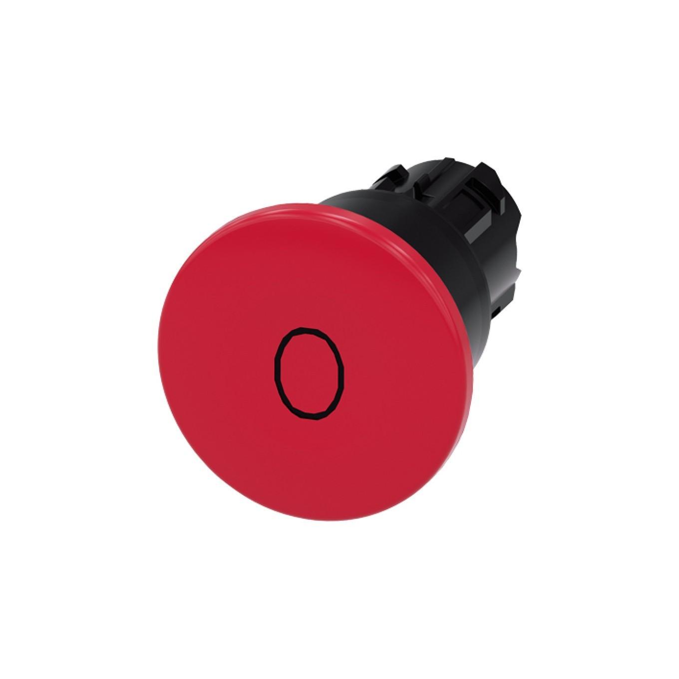 PUSHBUTTON, PUSH PULL RED, MH CAP Ø 40MM