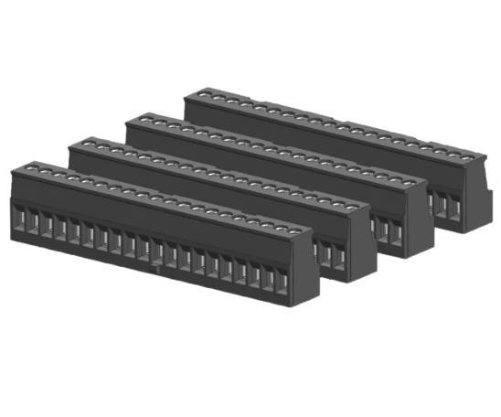 Connector Block. 20 Poles. Tin (4/PK)