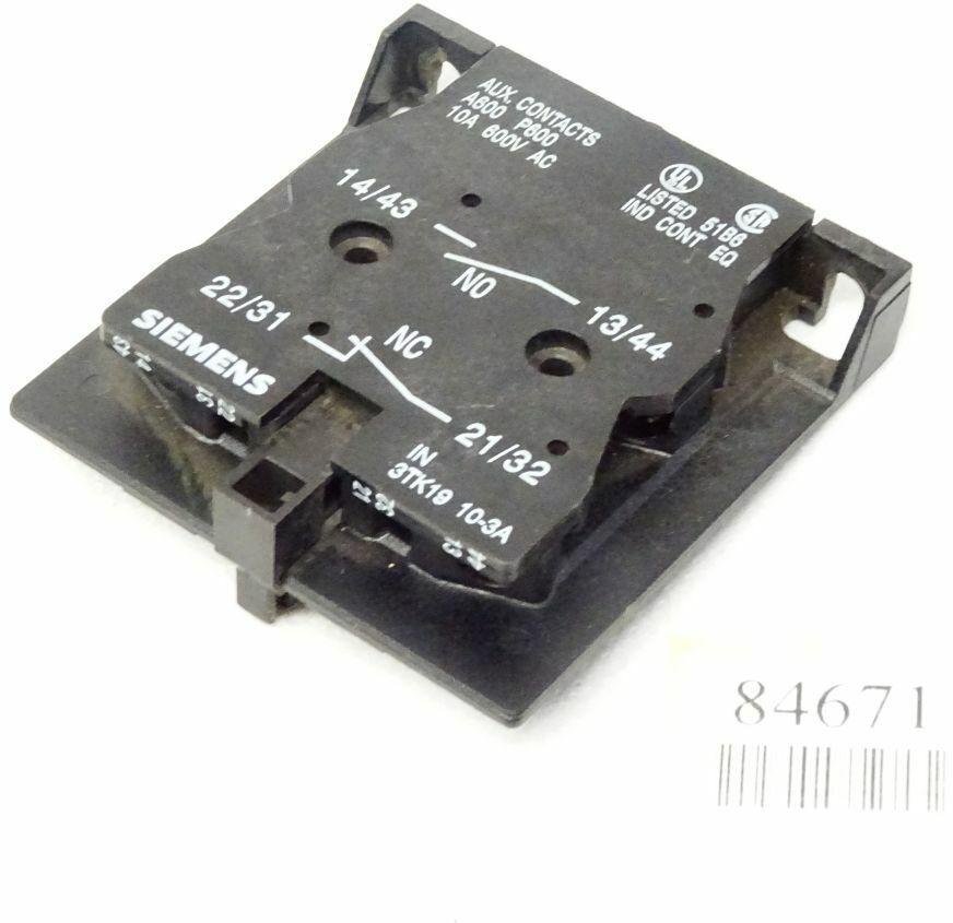 1NO/1NC AUX. CONTACT FOR 3TK1