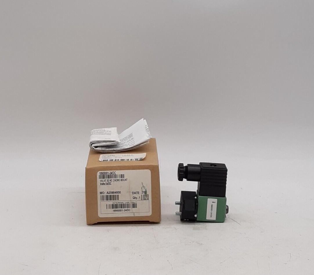 18900001-24/DC, VALVE 3/2 NC CNOMO MOUNT 1.2 MM NBR SCREW MO 22-2.5W VALVE