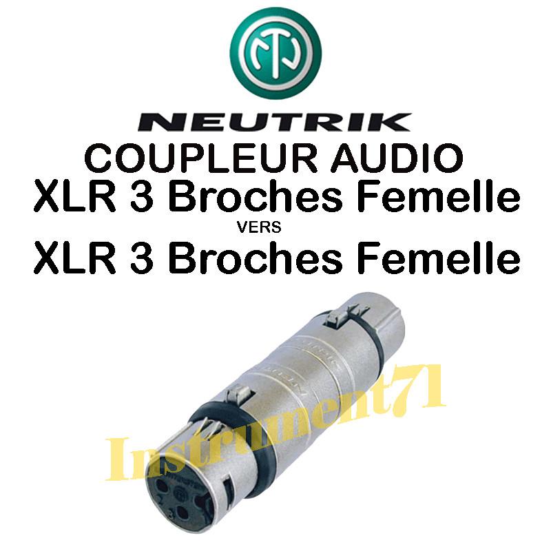 3 pole XLR female - 3 pole XLR female
