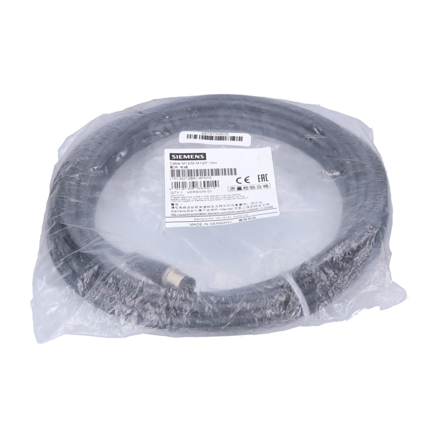 RF300/600, 8-pole M12 to M12, plug-in or