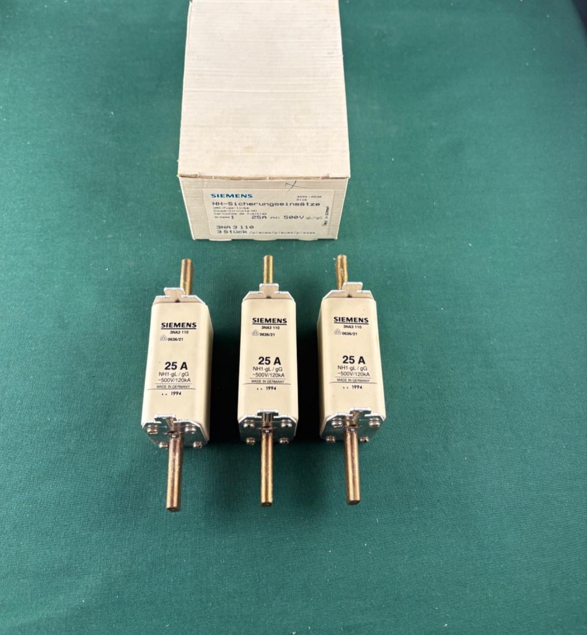 FUSE LINK, LV HRC, 25A, 500V, SZ1