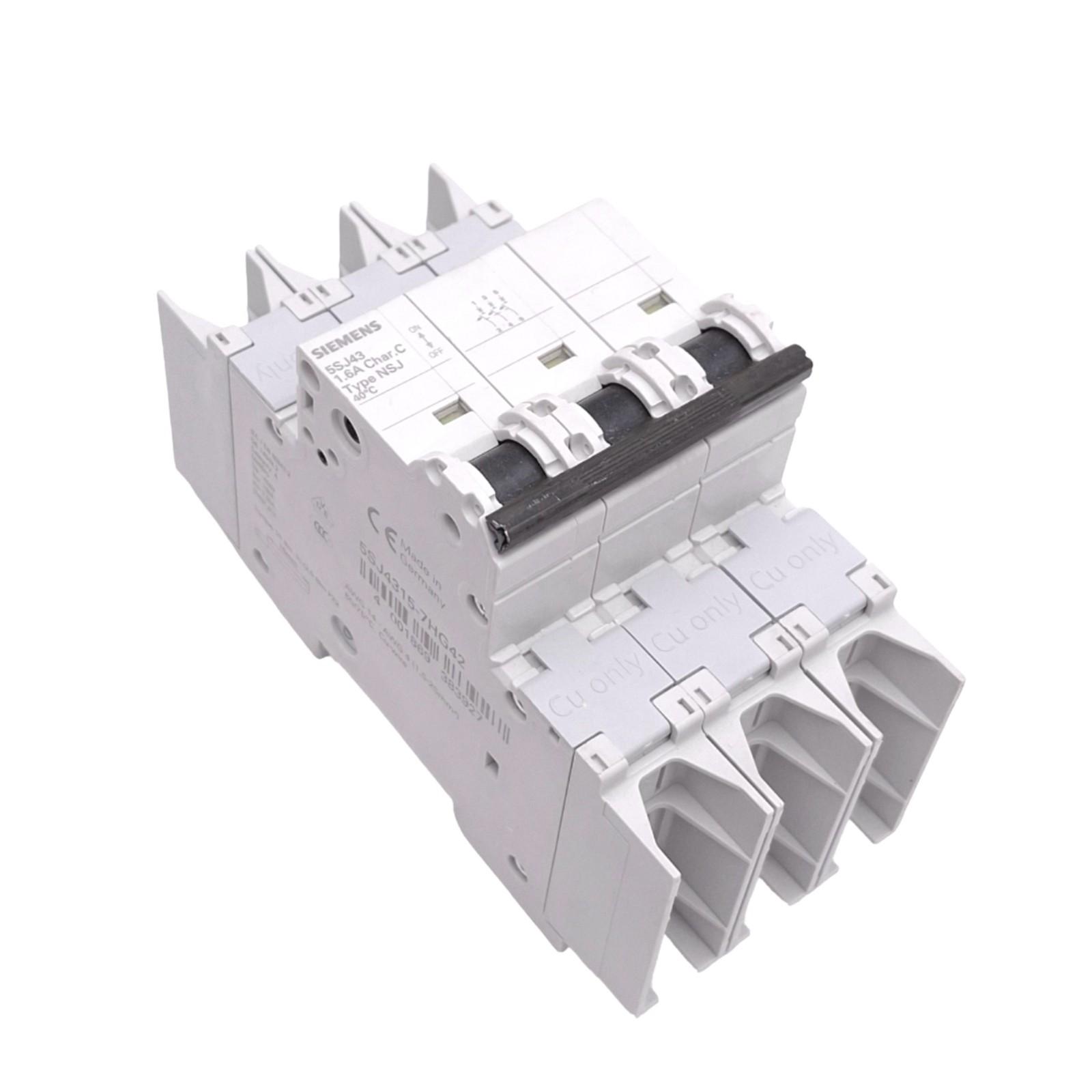 MCB 5SJ4 3P 480/277 1.6A 10K C-TRIP