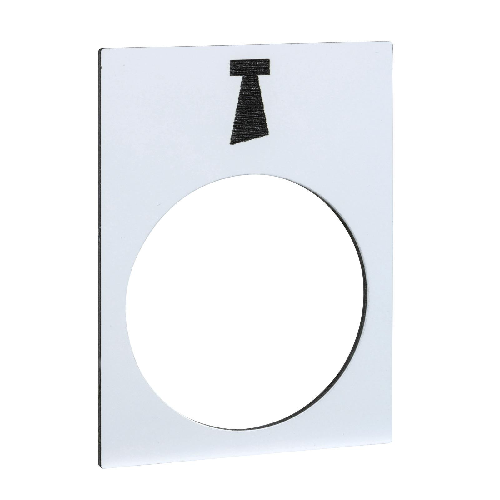 legend - 30 x 40 mm - white - klaxon