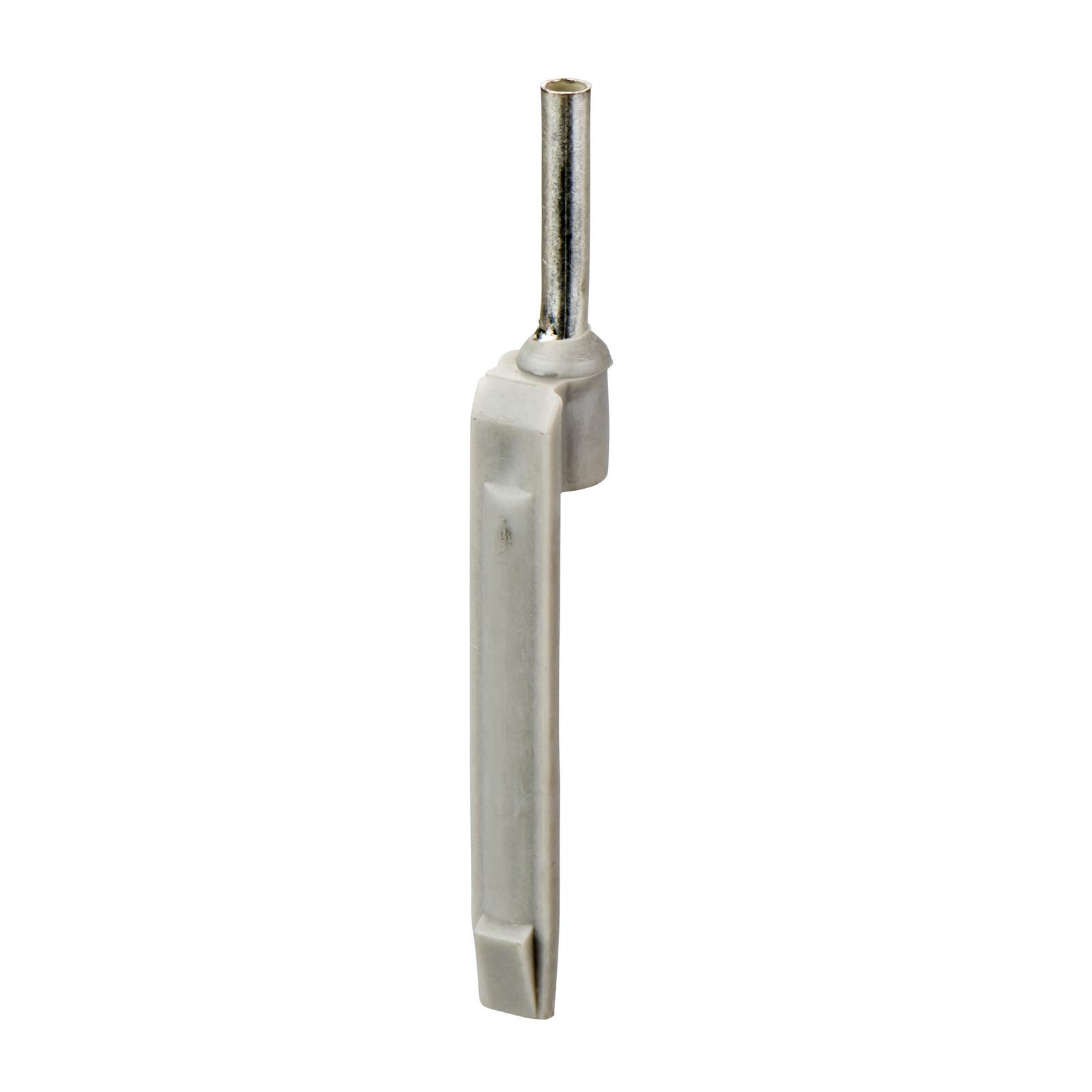 Cable end, Linergy TR cable ends, Single conductor, grey, 2.5mm², medium size, markable, 10 sets of 100