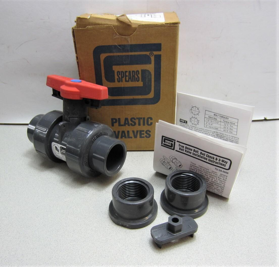 1 PVC TU2K IND BALL VALVE SOC/FPT FKM
