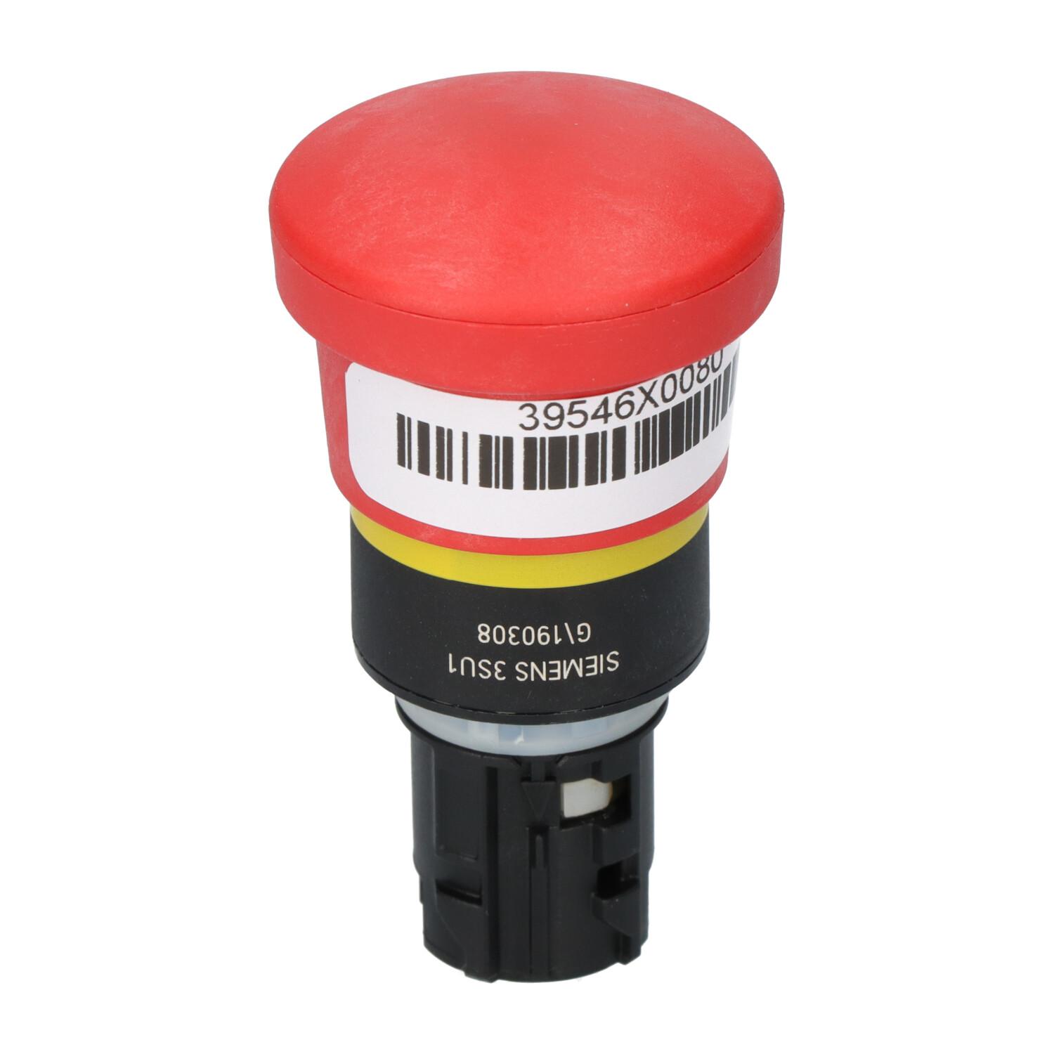EMERG-STOP, PUSH PULL RED MH CAP O40MM