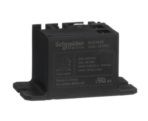 Electromechnical Power Relays, Harmony 9A, 30A, 24 VAC SPST-NO, flanged panel mount, sealed cover