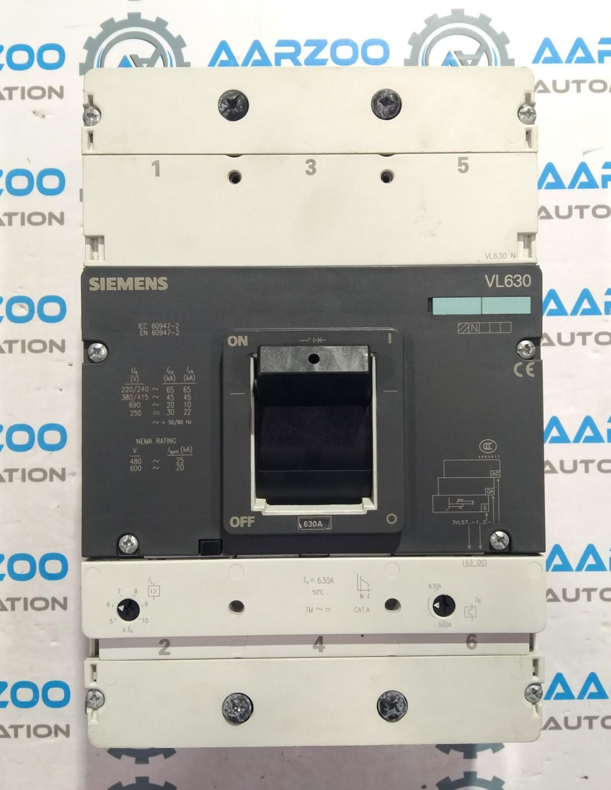 BREAKER VL 3P 630A 415V 45KA IEC
