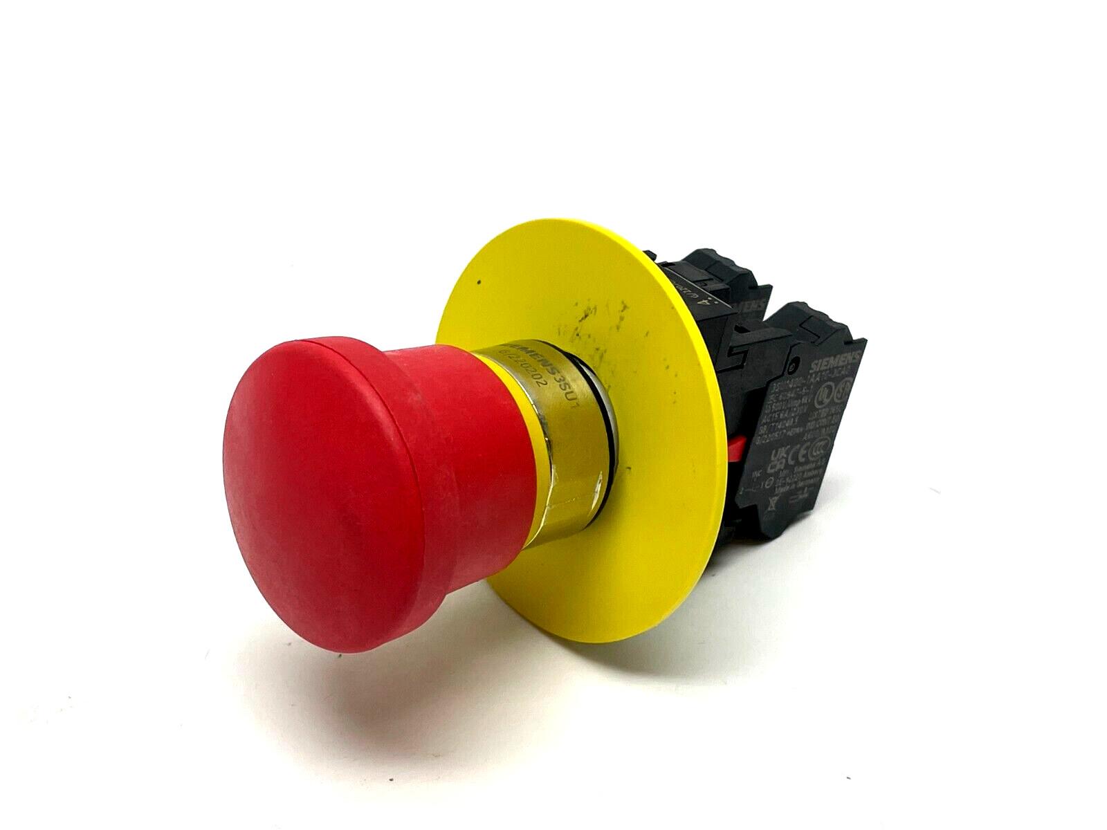 EMERG. STOP mushroom pushb.. 30mm. red
