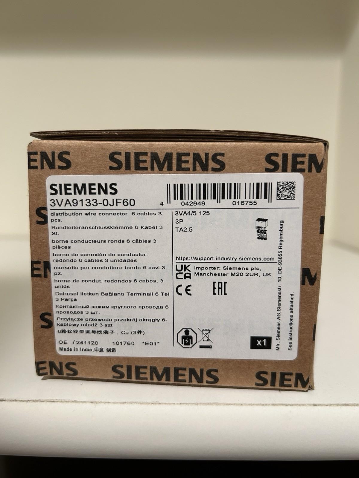 BREAKER 3VA5 125A DIST LUG 6 WIRE, 3P