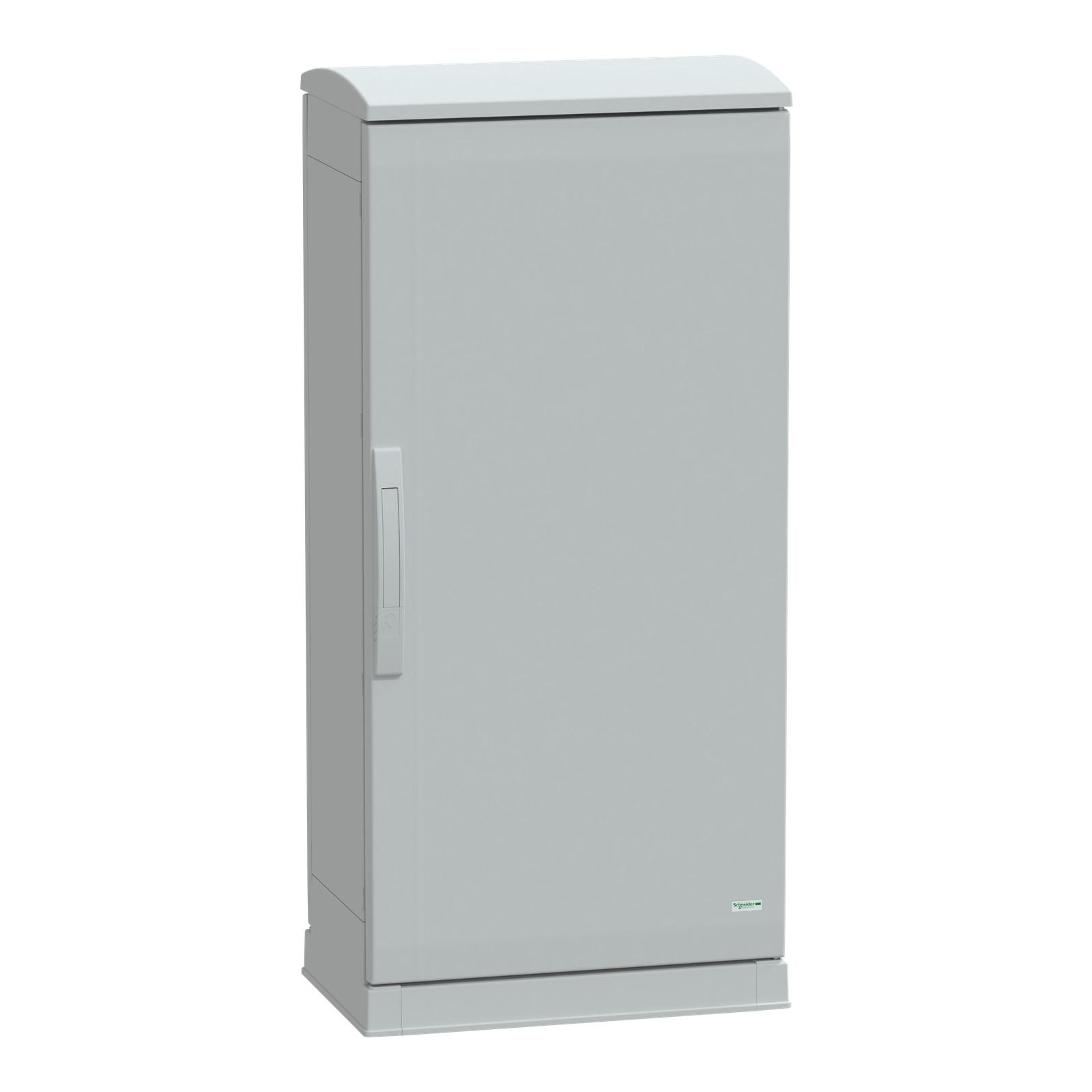 Floor standing polyester enclosure, Thalassa PLA, open bottom, ventilated canopy, 1000x500x320mm, IP44, IK10