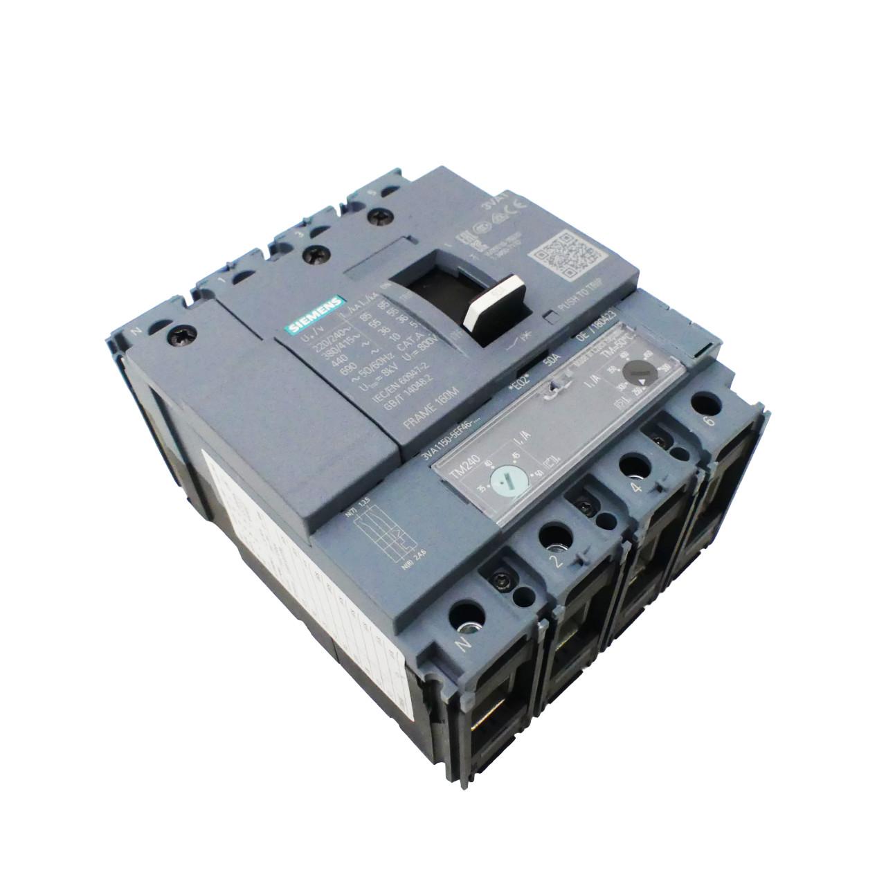 BRKR 3VA11 4P 50A 55KA ATAM BOX