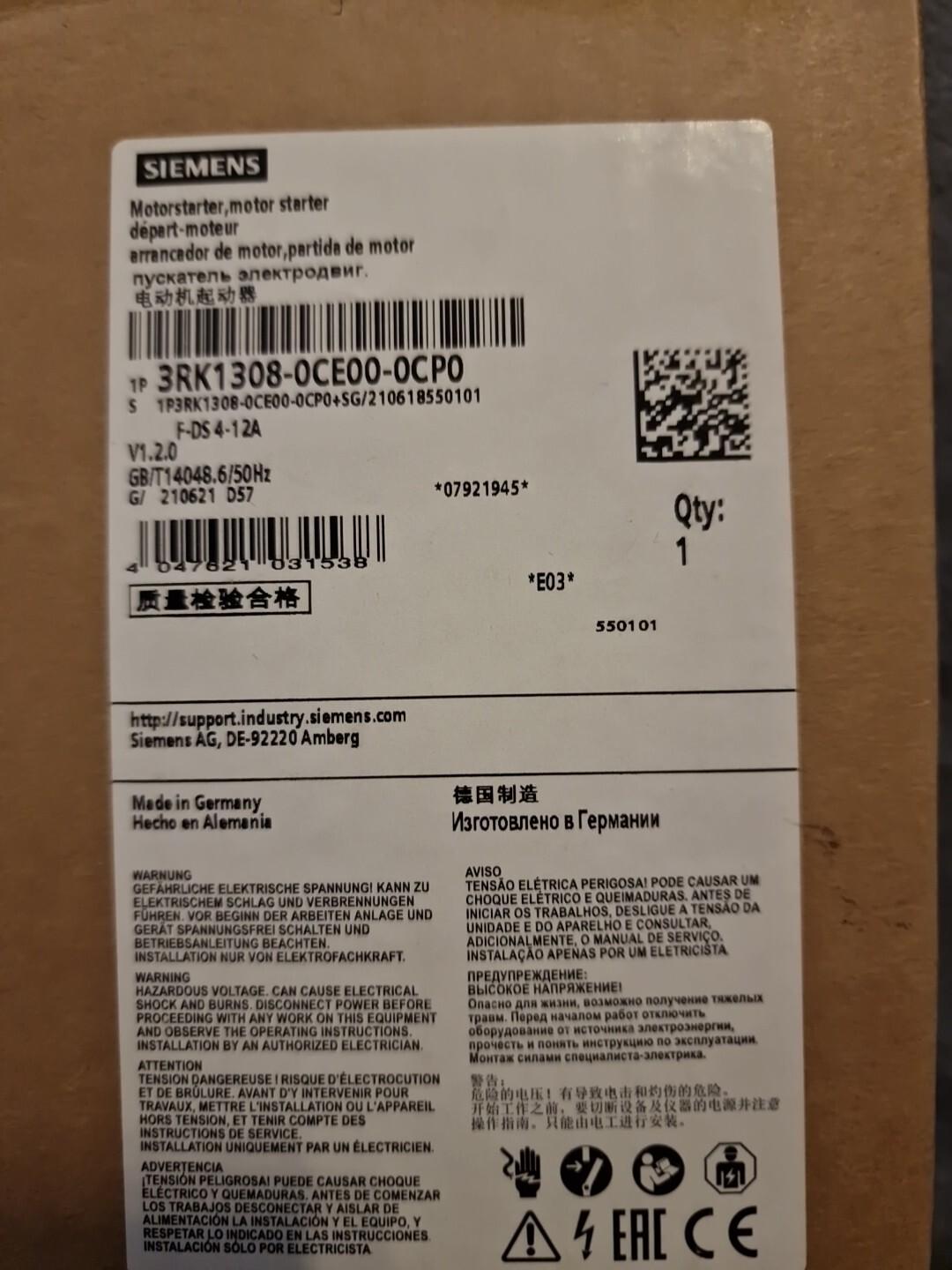 ET 200SP. D-O-L starter F 4.0-12A