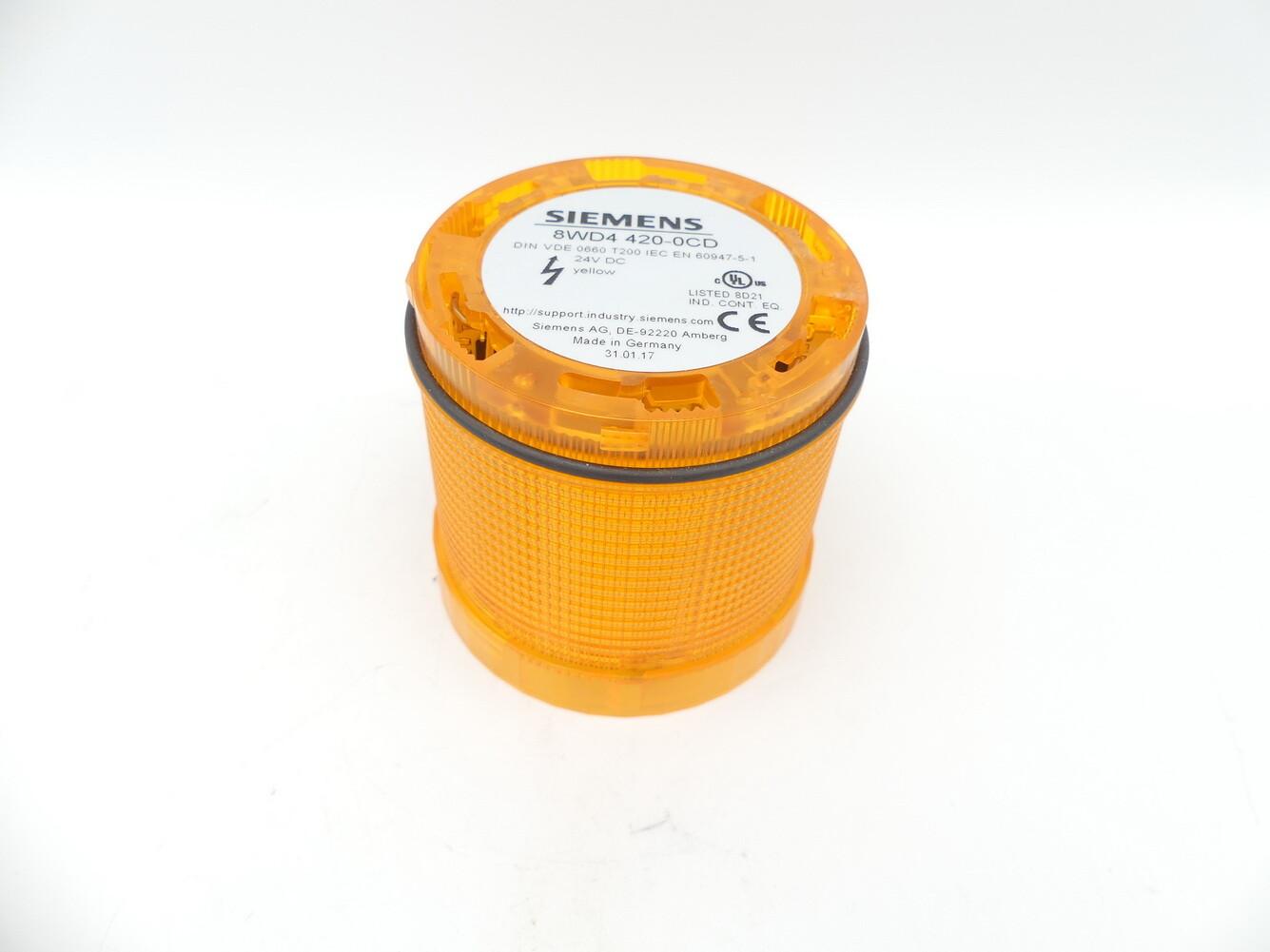 SIGNALLING COLUMN, SGL FLASH, 24V, YELLOW