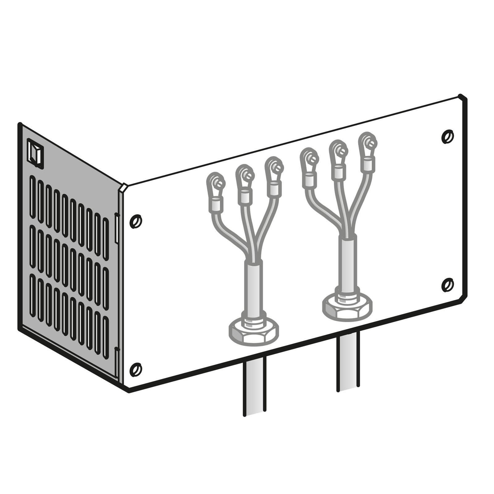 kit for UL type 1 conformity - mounted under variable speed drive